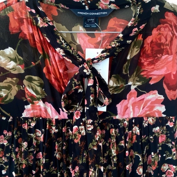 FRENCH CONNECTION Anastasia Mix Floral Smock Dress - Picture 8 of 10